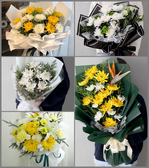 广东珠海市斗门区斗门镇大赤坎村白事花束代送